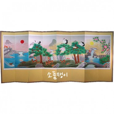 십장생병풍-8폭